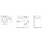 Накладной умывальник Laufen Pro 812962 Накладной умывальник Laufen Pro 812962